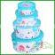 BPA free microwavable refrigerator round plastic food storage container with lids