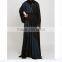 Guangzhou clothing OEM flowy effect Dark Navy Umbrella Cut Abaya