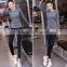 wholesale 88% polyester 12% spandex sport tops women, gym wear, long sleeve yoga tops women