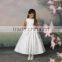 white baby gown flower high neck children party dresses