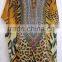 Leopard print crystal embellished tie up kaftan CAFTAN tunic poncho blouse