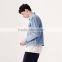 new style denim jacket men light blue custom design
