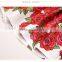 Latest designs wedding baby clothes big red flower elegant fancy comfortable baby night dress of 2-7 years old girl