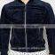 2016 men's cool blue leather suede winter jacket
