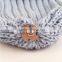 Myfur Adults Wholesale Winter Knitting Hat With Real Raccoon Fur Pom Pom