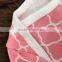 2015 new pink quatrefoil baby romper tutu romper dress with matching headband and leg warmer