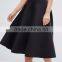 2016 Unlined design zip-back fastening lady skirt fashion midi umbrella skirt wholesale