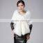 European Fur Overcoat Woolen Cloth Shawl for Women
