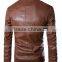 Custom Hight Quality European Fashion Mens Leather Motorcycle Jacket