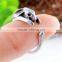 Rabbit Animal Wrap Rings Gold Plated Jewelry Adjustable Retro Ring Resizable