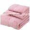 High Quality New Plain Design Soft Cheap Bath Towels Set