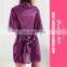 Purple transparent women sexy underwear one piece teddy lingerie