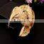 Charm Punk Hollow Arm Cuff Long Gold Silver Wide Bangles for Women Wave Bangle Bracelet