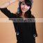 Best quality rex rabbit fur hat knitted hat decorate as Russian fur hat