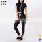 China clothing manufacturer side stripe latest design women tracksuit set