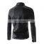 New Design High Quality Fashion Slim Fit Designed Faux Leather Army Biker Jacket Men