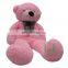 HI CE giant pink teddy bear with high quality,plush teddy bear in 2m as gift for friend