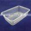 Safe food grade plastic disposable custom plastic microwave safe PP packaging boxes pp food box