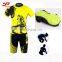 Sublimation custom new design quick dry fabric 3D Padded Bicycle cycle clothing
