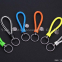 Fashion Color Woven Rope Key Chain Steel Ring Pendant Bag