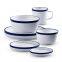High Quality Tableware round ceramic dishes natural porcelain soup plate