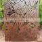 corten steel rusted garden screen corten steel laser cut screen art