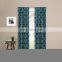 Geometric Print Light Filtering Blackout Panel Window Curtain Holdback