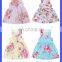 Girls Pink Flower Summer Dresses Children Fancy Boutique Dress 1-6 Years Old Baby Girls Dress