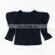 2020 Children's girls fashion solid black white pink blue trendy t-shirt