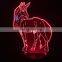 Cute Unicorn LED Night Light Animal Lamp Desk Table Decor For Children Party Bedroom Kids Gifts 3D Horse Lamp