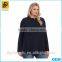 Plus size summer cheap fashion lady blouse black top quality lady blouse