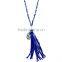 New products necklace 2016 multi layer bead necklace leather tassel necklace