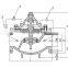 Top quality ductile iron water steam pressure reducing valve iron valve