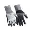 En388 4544 Safety Glove Sandy Nitrile Coated Cut Resistant Safety Work Glove Level 5 Anti Cut Gloves for Construction Industry