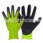 HDD In stock yellow custom pattern soft fitness polyester kids gardening gloves