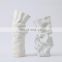2021 Modern Nordic Simplicity Irregular Shape White Matte Ceramic Porcelain Home Decor Flower Vase