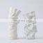 2021 Modern Nordic Simplicity Irregular Shape White Matte Ceramic Porcelain Home Decor Flower Vase