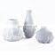 Nordic Style Modern And Simple Geometric Snowflake Design Matt Tabletop Ceramic Vase for Home Decoration