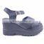 Wholesale latest ladies buckle sandals pu sole platform designs made in china