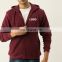 Hot Sale custom logo Anti-pilling printed 100% cotton men zipper hoodies sweatshirt for sports