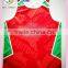 Digital print custom red basketball jersey