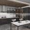 Customized Modern Luxury Glass Door Kitchen Cabinet with Wine Cupboard