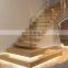 Cheap Custom Wood Steps Glass Railing System Stairs Floating Staircase