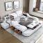 Luxury Smart Bedroom Furniture Leather Lift Bed King size Beds  with WiFi Speaker USB Charger Massage