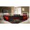 Adjustable headrest U shaped modern design sofa with footrest couch leather sectional living room sofa set