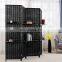 Black Bamboo folding indoor Decorative Partition Wall For Living Room Divider