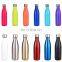 Wholesale 500ml cola water bottle double wall cola shape stainless steel vacuum water bottle with lid