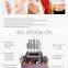 Desktop rose gold 6 in 1 vaccum multipolar RF 40K cavitation fat exploding machine with laser pads