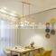 Modern Nordic Firefly Glass Chandelier Black Long Indoor Art Decor Bar Kitchen Living Room Decor Restaurant Pendant Lamp
