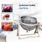 Stainless steel food jacketed mixing kettle with agitator